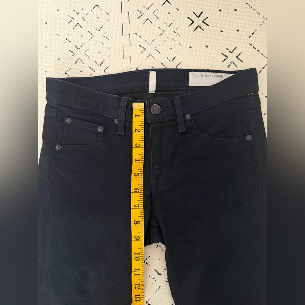 Rag & Bone black skinny jean leggings size 26 - Picture 4 of 8